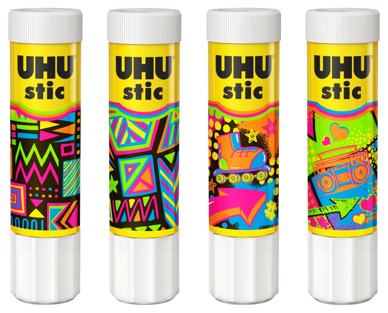 baton-de-colle-uhu-stic-21gr-neon-tunisie Bâton de colle stick 21gr UHU – Image 1