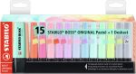 Set de bureau de 15 surligneurs pastel STABILO