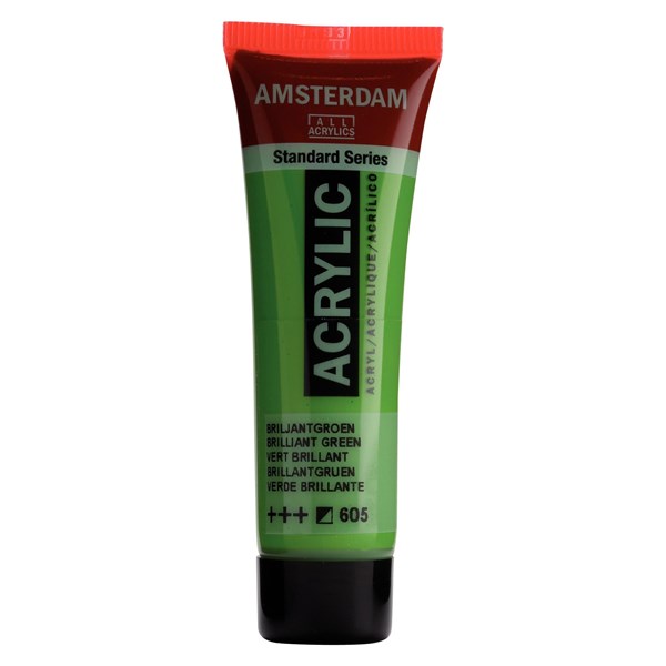 1704605047 Acrylique Tube 120 ML Vert Brillant 605 AMSTERDAM – Image 1