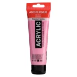 Tube Acrylique 120 ML Rose Quinacridone Clair 385 AMSTERDAM