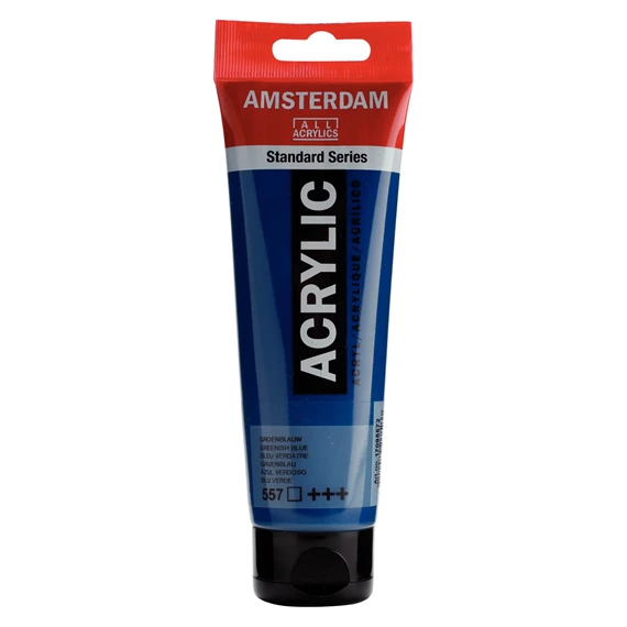 170955722 Acrylique Tube 120 ML Bleu Verdâtre 557 AMSTERDAM – Image 1