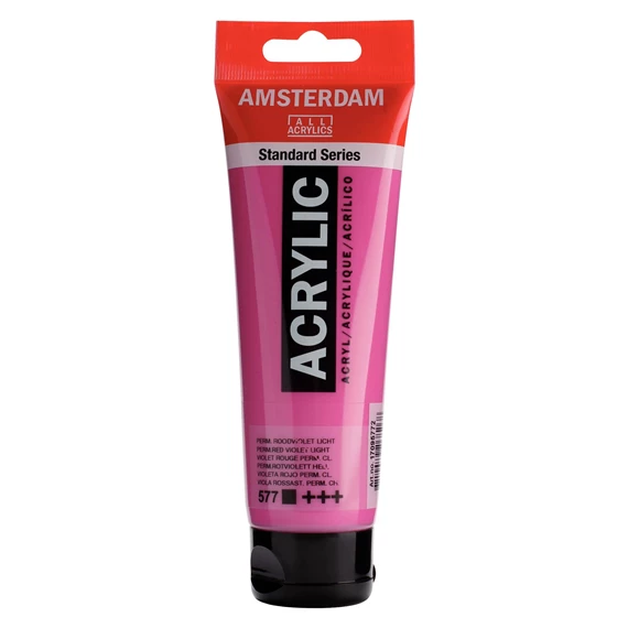 170957723 Acrylique Tube 120ML Violet Rouge Permanent Clair 577 AMSTERDAM – Image 1