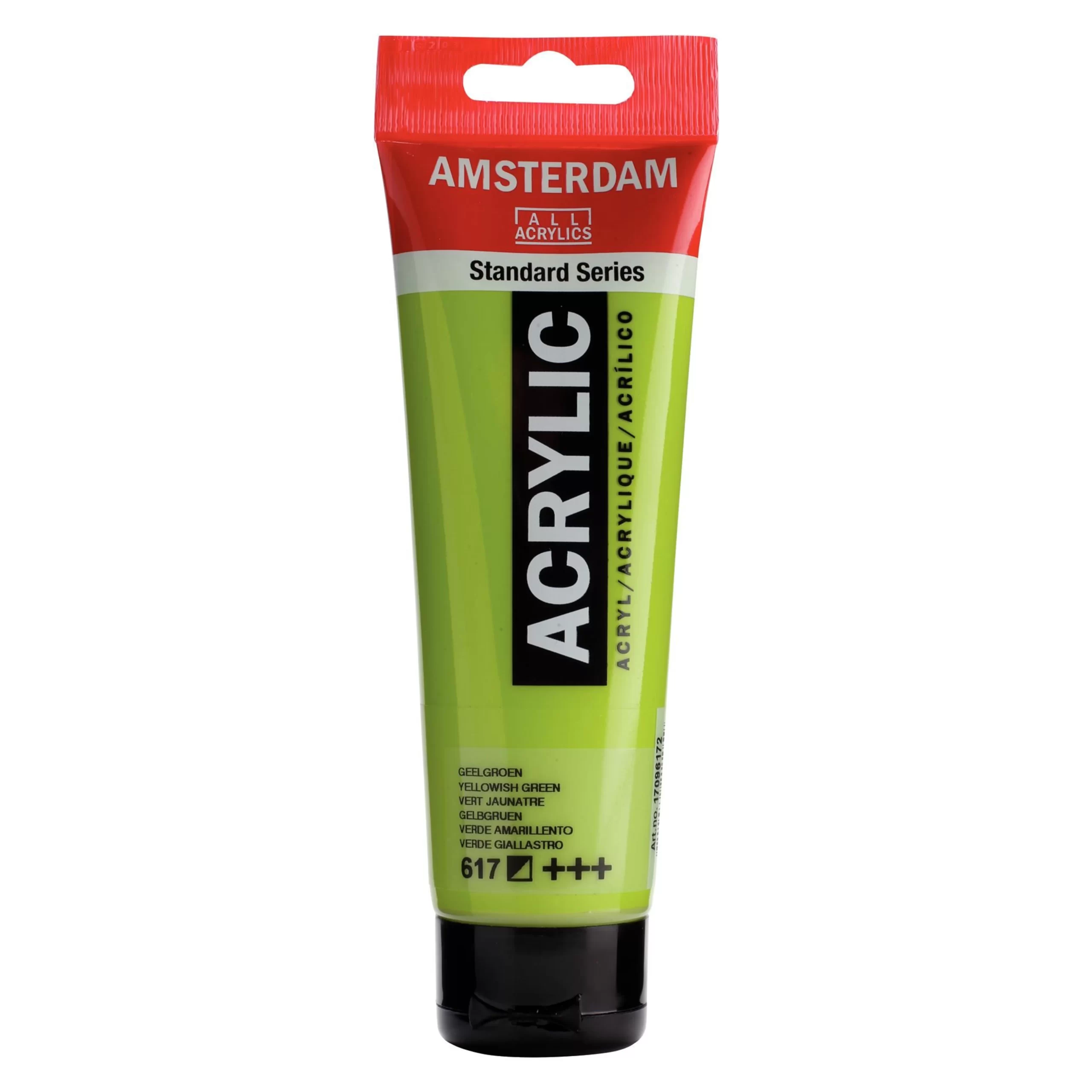 170961722 Acrylique Tube 120ML Vert Jaunâtre 617 AMSTERDAM – Image 1