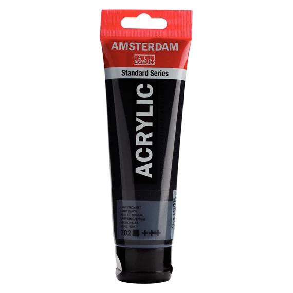 170970222 Acrylique Tube 120 ML Noir de Bougie 702 AMSTERDAM – Image 1