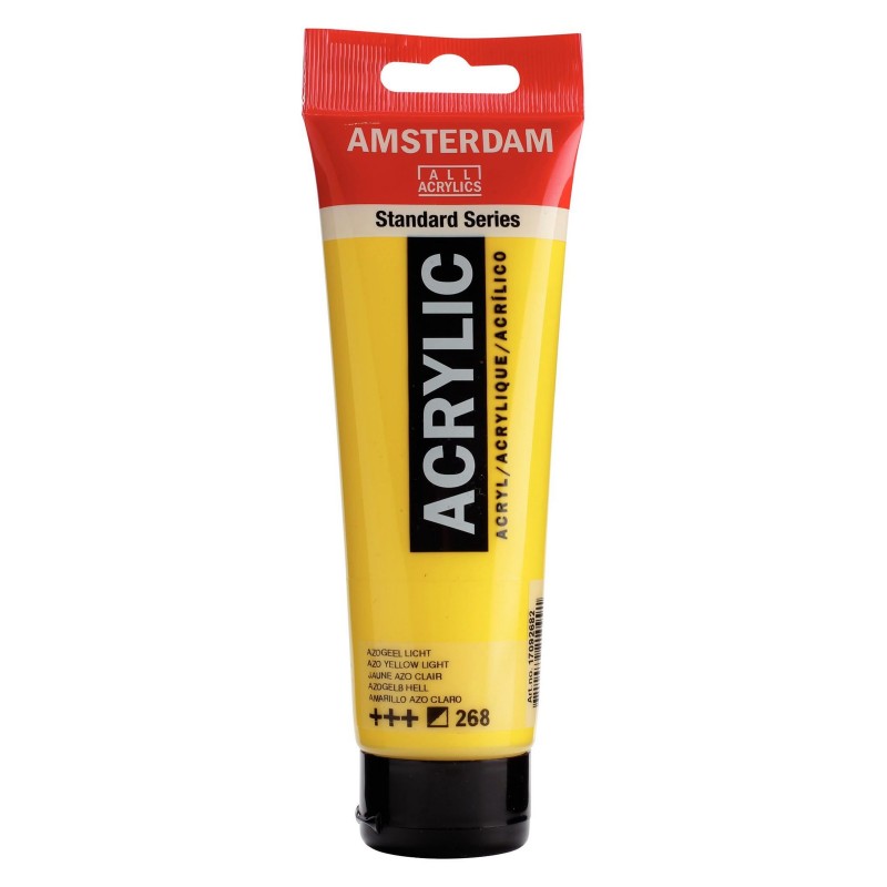 2809-thickbox_default Tube Acrylique 120 ML Jaune Azo Clair 268 AMSTERDAM – Image 1