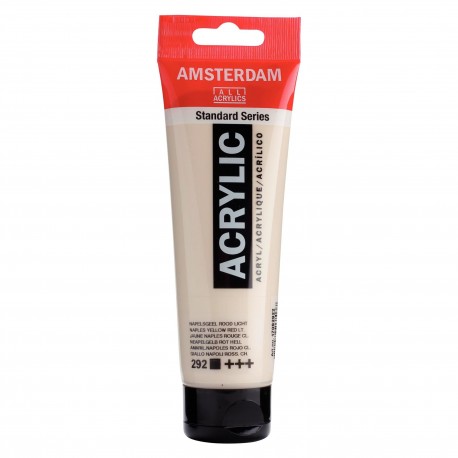 2830-large_default Acrylique Tube 120 ML Jaune Naples Rouge Clair 292 AMSTERDAM – Image 1