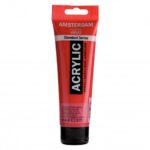 Acrylique Tube 120 ML Rouge Transparent Moyen 317 AMSTERDAM