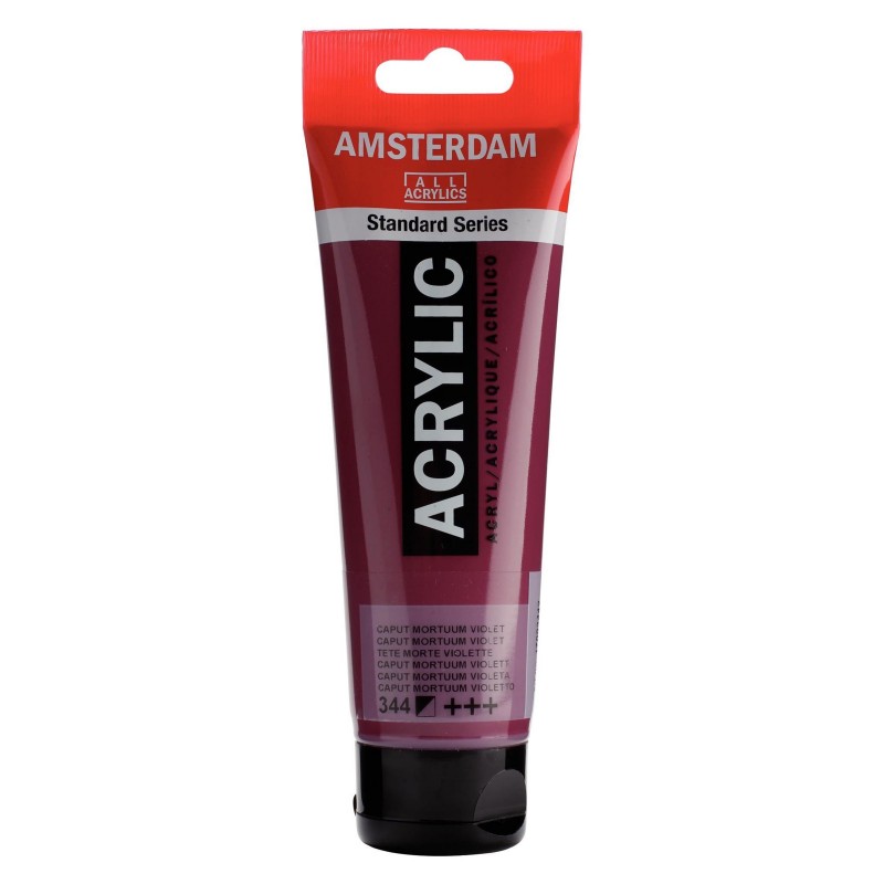 2849-thickbox_default Acrylique Tube 120 ML Tête Morte Violette 344 AMSTERDAM – Image 1