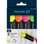 Pochette Job de 4 surligneurs Fluo SCHNEIDER