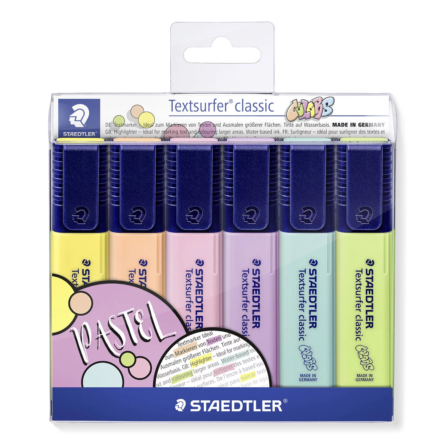 STAEDTLER Pochette de 6 Surligneurs Pastel Textsurfer classic STAEDTLER – Image 1