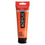 Acrylique Tube 120 ML Orange Azo 276 AMSTERDAM