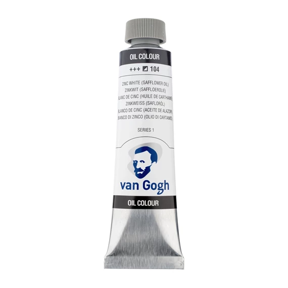 OIL 104 40 ML Tube Peinture A l'huile 104 Blanc De Zinc (L'Huile De Carthame) de 40ML SERIES 1 VAN GOGH – Image 1