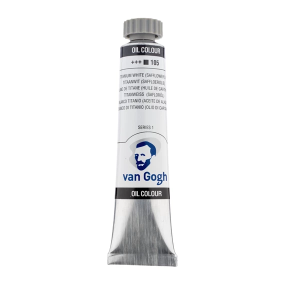 OIL 105 20ML Tube Peinture A l'huile 105 Blanc De Titane de 20ML SERIES 1 VAN GOGH – Image 1