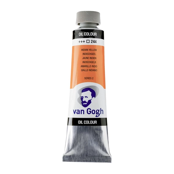 OIL 244 40 ML Tube Peinture A l'huile 244 Jaune Indien de 40ML SERIES 2 VAN GOGH – Image 1