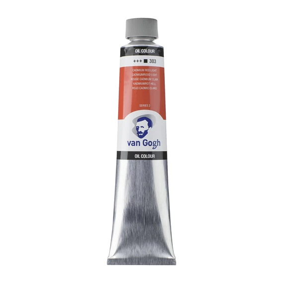 OIL 303 200ML Tube Peinture A l'huile 303 Rouge de Cadmium Clair de 200ML SERIES 2 VAN GOGH – Image 1
