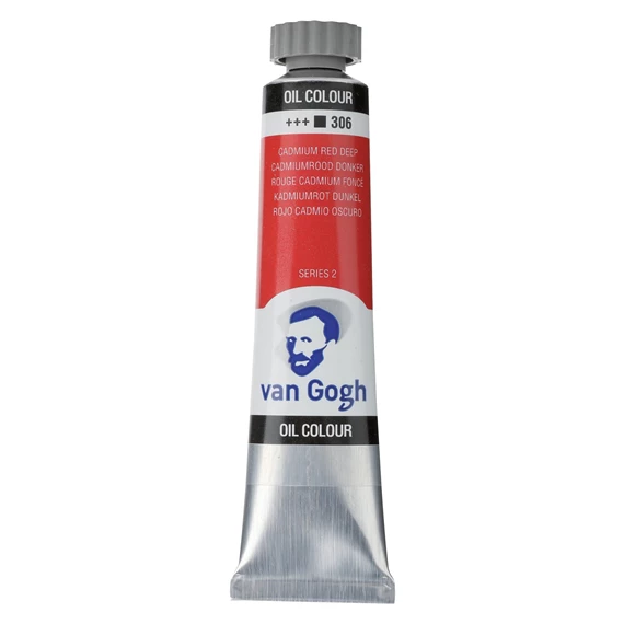 OIL 306 20ML Tube Peinture A l'huile 306 Rouge de Cadmium Foncé de 20ML SERIES 2 VAN GOGH – Image 1