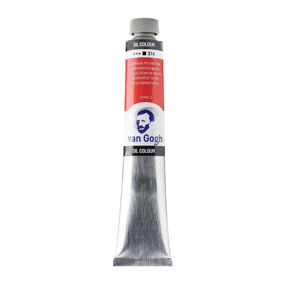 OIL 314 60ML Tube Peinture A l'huile 314 Rouge Cadmium Moyen de 60ML SERIES 2 VAN GOGH – Image 1