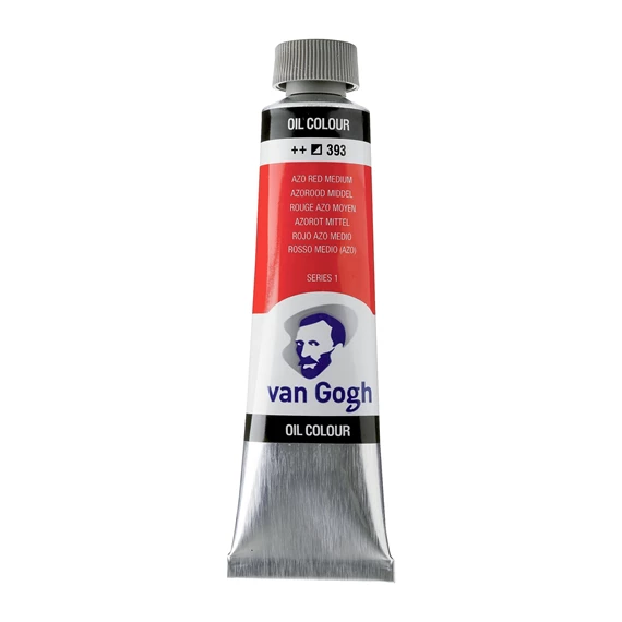 OIL 393 40 ML Tube Peinture A l'huile 393 Rouge Azo Moyen de 40ML SERIES 1 VAN GOGH – Image 1