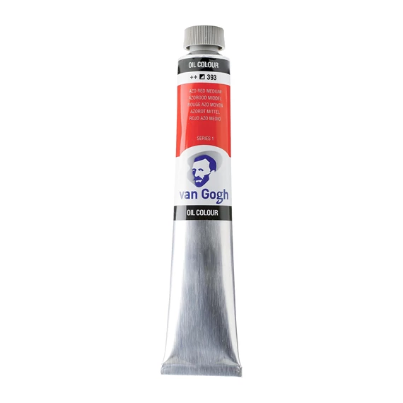 OIL 393 60 ML Tube Peinture A l'huile 393 Rouge Azo Moyen de 60ML SERIES 1 VAN GOGH – Image 1