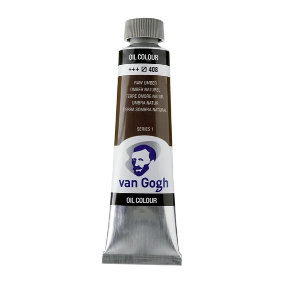 OIL 408 40 ML Tube Peinture A l'huile 408 Terre d'Ombre Naturelle de 40ML SERIES 1 VAN GOGH – Image 1