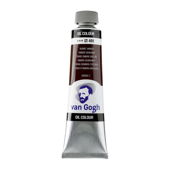 OIL 409 40 ML Tube Peinture A l'huile 409 Terre d'Ombre Brûlée de 40ML SERIES 1 VAN GOGH – Image 1