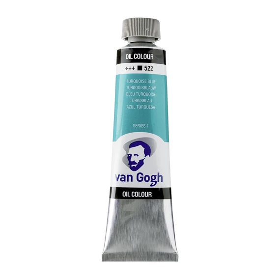 OIL 522 40 ML Tube Peinture A l'huile 522 Bleu Turquoise de 40ML SERIES 1 VAN GOGH – Image 1