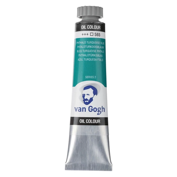 OIL 565 20ML Tube Peinture A l'huile 565 Bleu Turquoise Phtalo de 20ML SERIES 2 VAN GOGH – Image 1