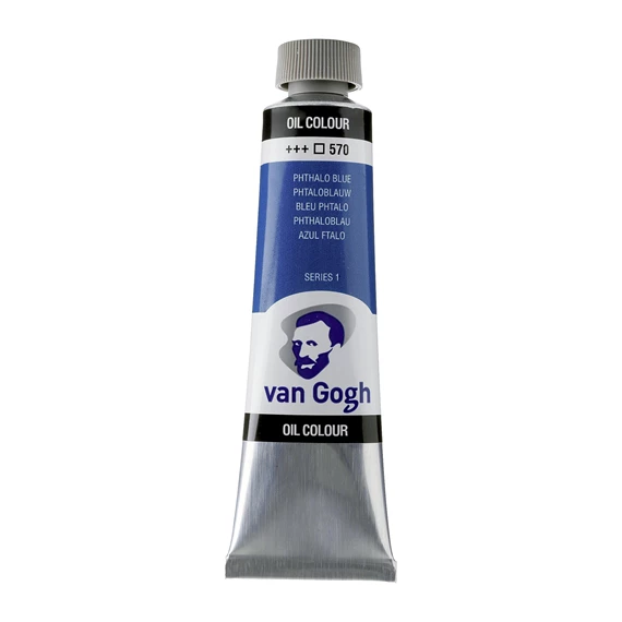 OIL 570 40 ML Tube Peinture A l'huile 570 Bleu Phtalo de 40ML SERIES 1 VAN GOGH – Image 1