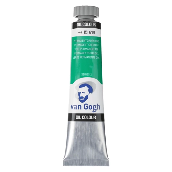 OIL 619 20ML Tube Peinture A l'huile 619 Vert Permanent Foncé de 20ML SERIES 2 VAN GOGH – Image 1