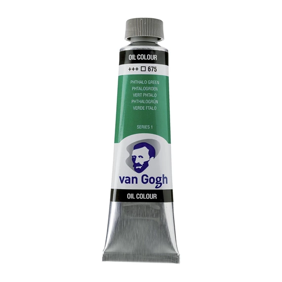 OIL 675 40 ML Tube Peinture A l'huile 675 Vert de Phtalo de 40ML SERIES 1 VAN GOGH – Image 1