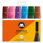 Pochette de 6 Marqueur Acrylique Basic SET 2 15MM ONE4ALL MOLOTOW