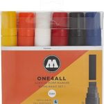 Pochette de 6 Marqueur Acrylique Basic SET 1 15MM ONE4ALL MOLOTOW