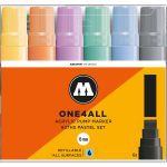 Pochette de 6 Marqueur Acrylique Pastel SET  15MM ONE4ALL MOLOTOW
