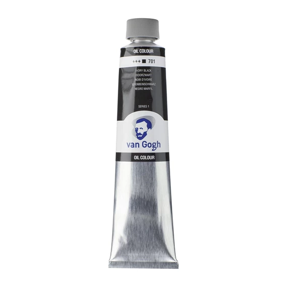 oil 701 van gogh Tube Peinture A l'huile 701 Noir d'Ivoire de 200ML SERIES 1 VAN GOGH – Image 1