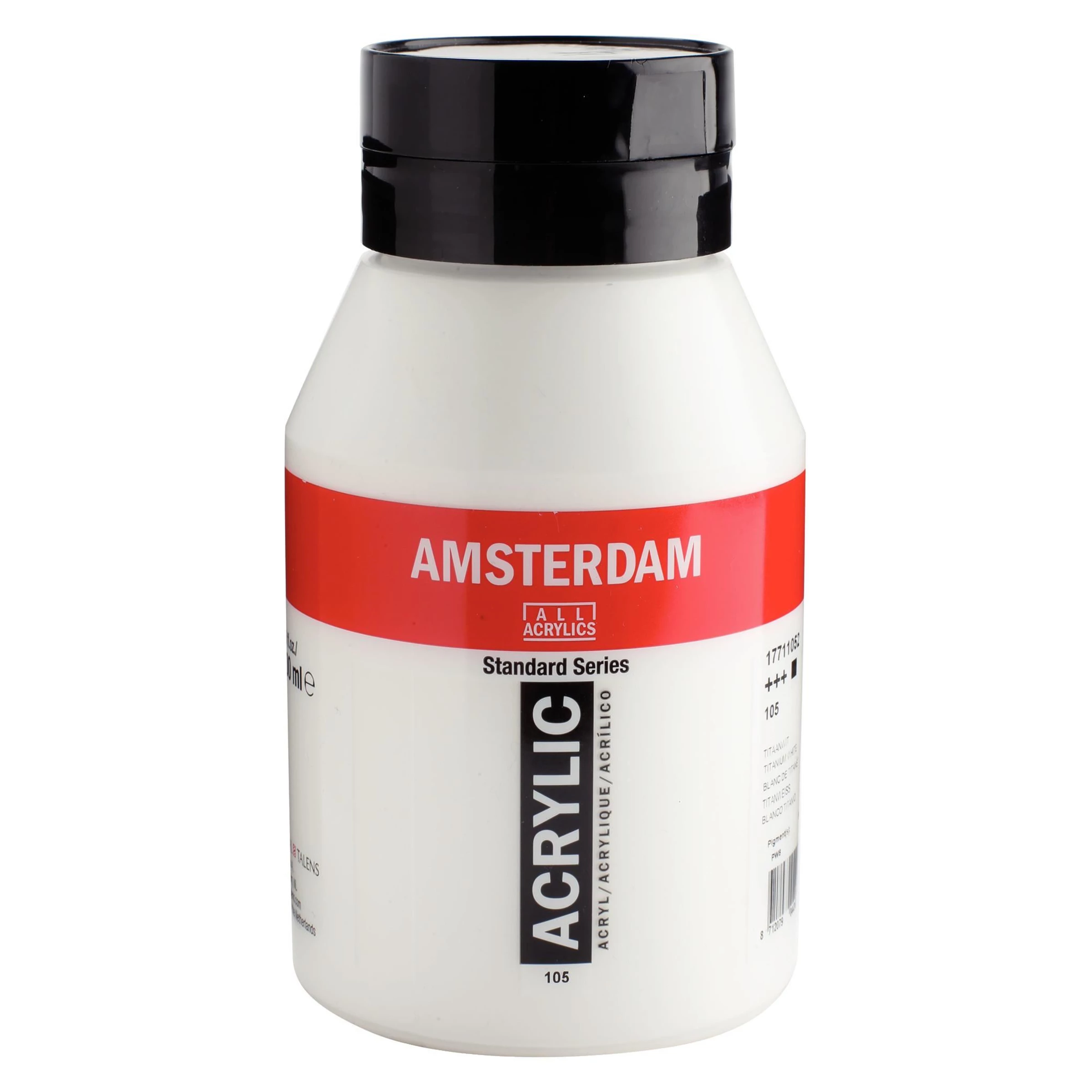 1000-105 Acrylique Pot 1000 ML Blanc de Titane 105 AMSTERDAM – Image 1