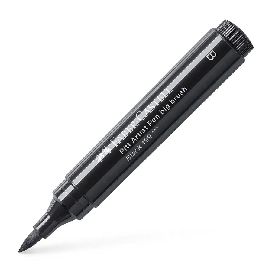 199 B NOIR Marqueur Pitt Artist Pen B 199 FABER-CASTELL – Image 1