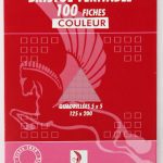 Fiche Bristol Véritable Rose 100 Feuille A5 SELECTA