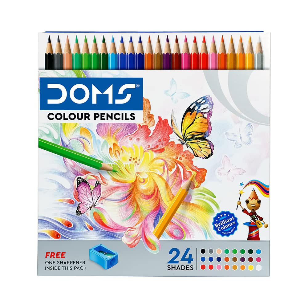 24 C Pochette Crayons de 24 couleur DOMS – Image 1