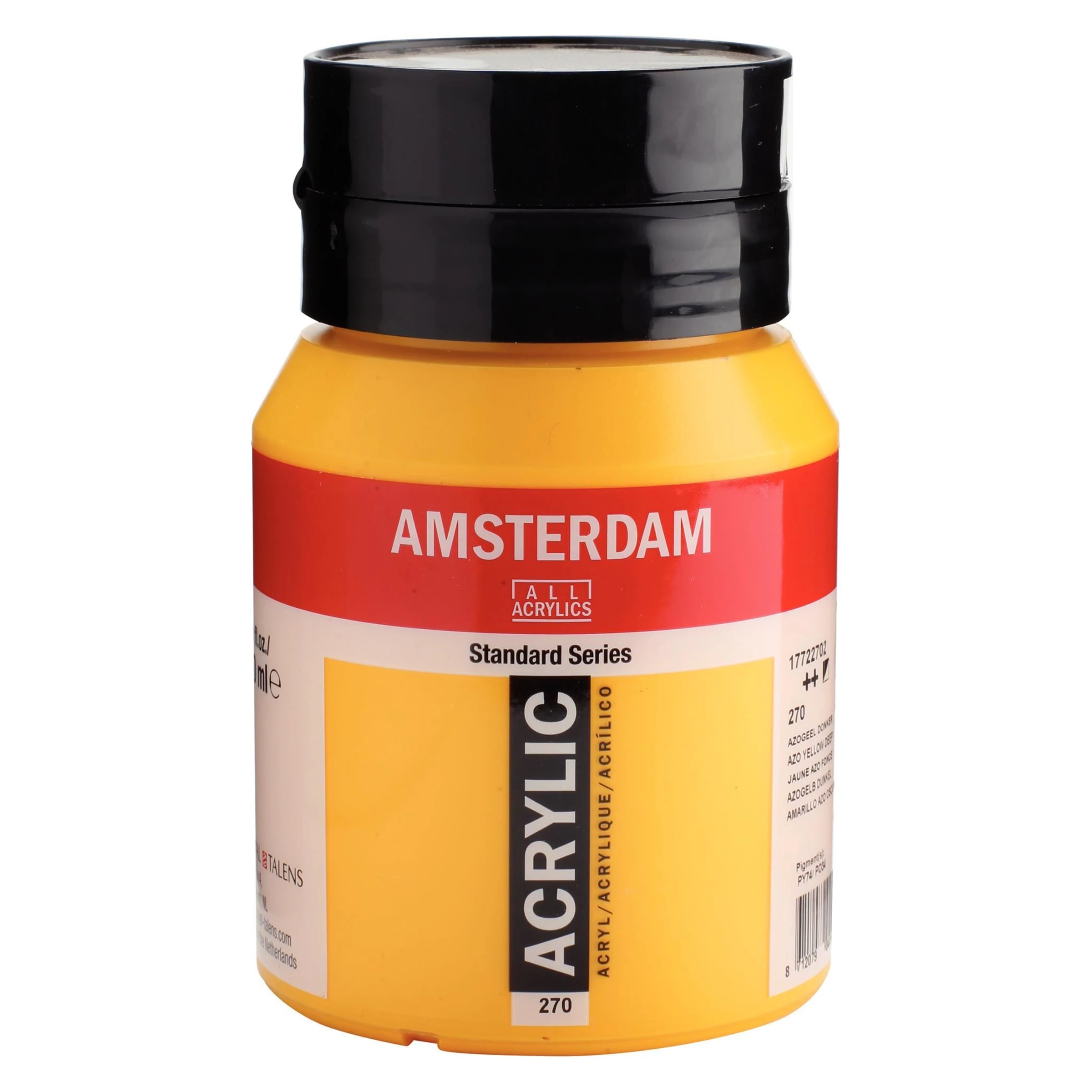 500-270 Acrylique Pot 500 ML Jaune azo foncé 270 AMSTERDAM – Image 1
