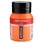 Acrylique Pot 500 ML Orange azo 276 AMSTERDAM