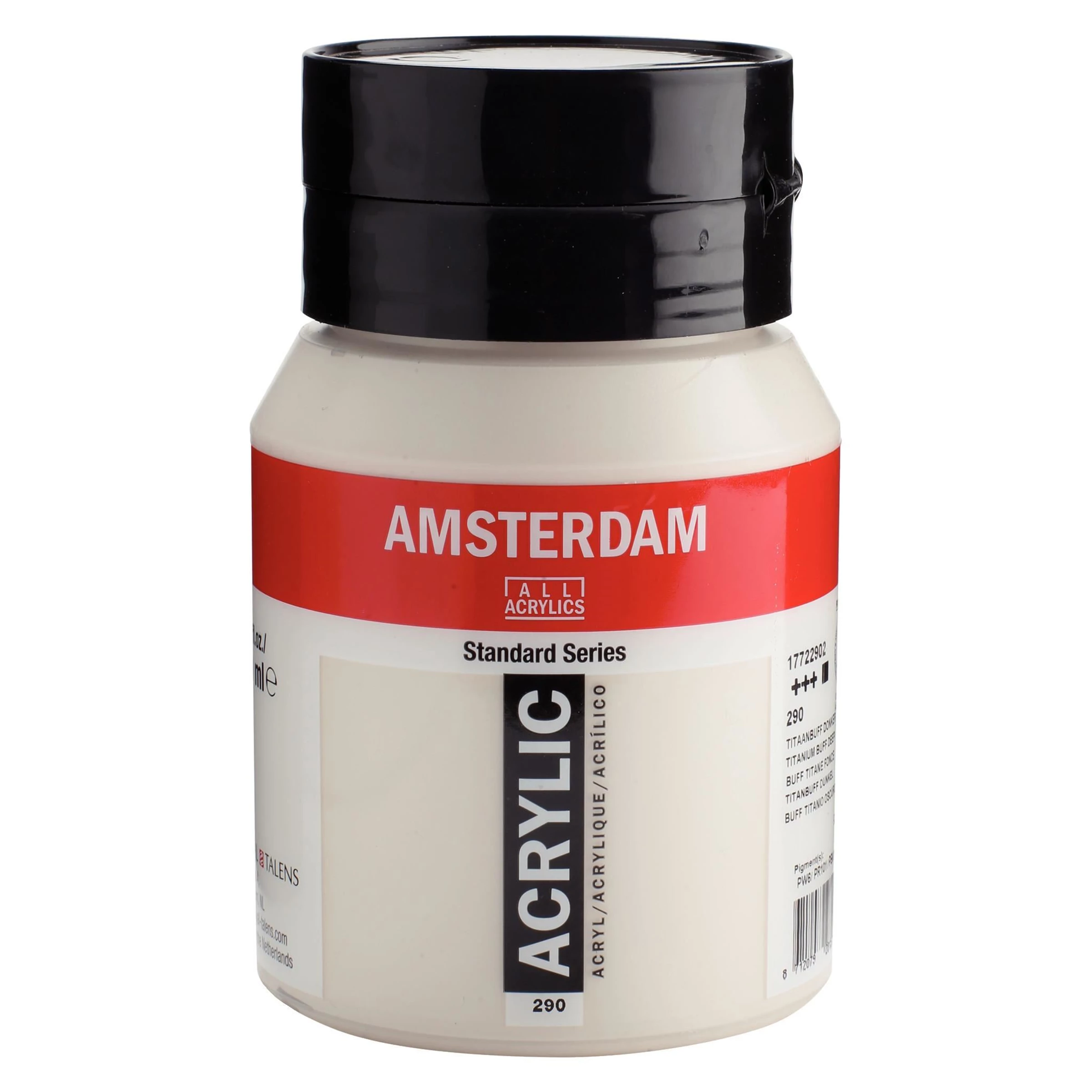 500-290 Acrylique Pot 500 ML Fauve titane foncé 290 AMSTERDAM – Image 1