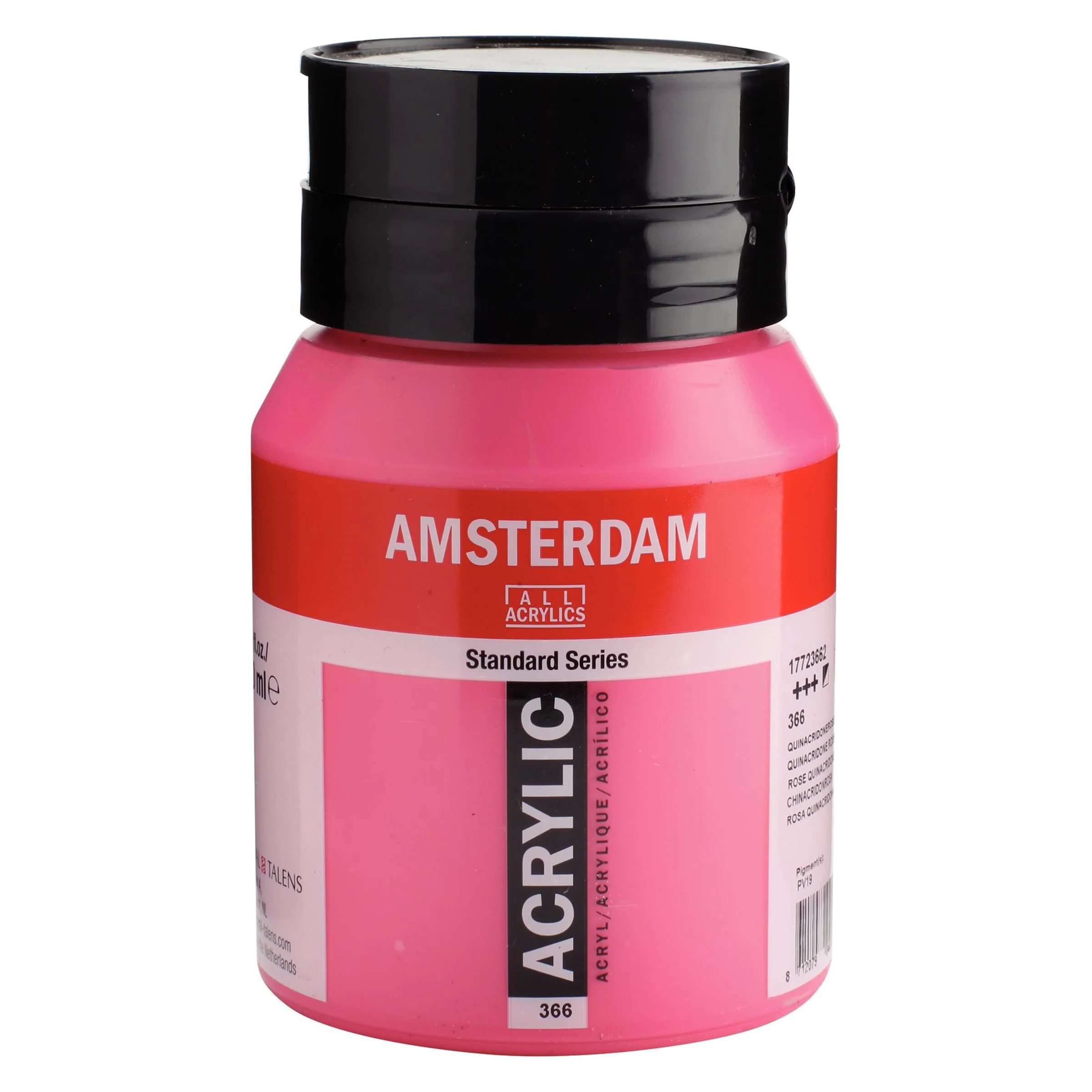 500-366 Acrylique Pot 500 ML Rose de quinacridone 366 AMSTERDAM – Image 1