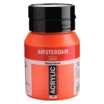 Acrylique Pot 500 ML  Rouge naphthol clair 398 AMSTERDAM