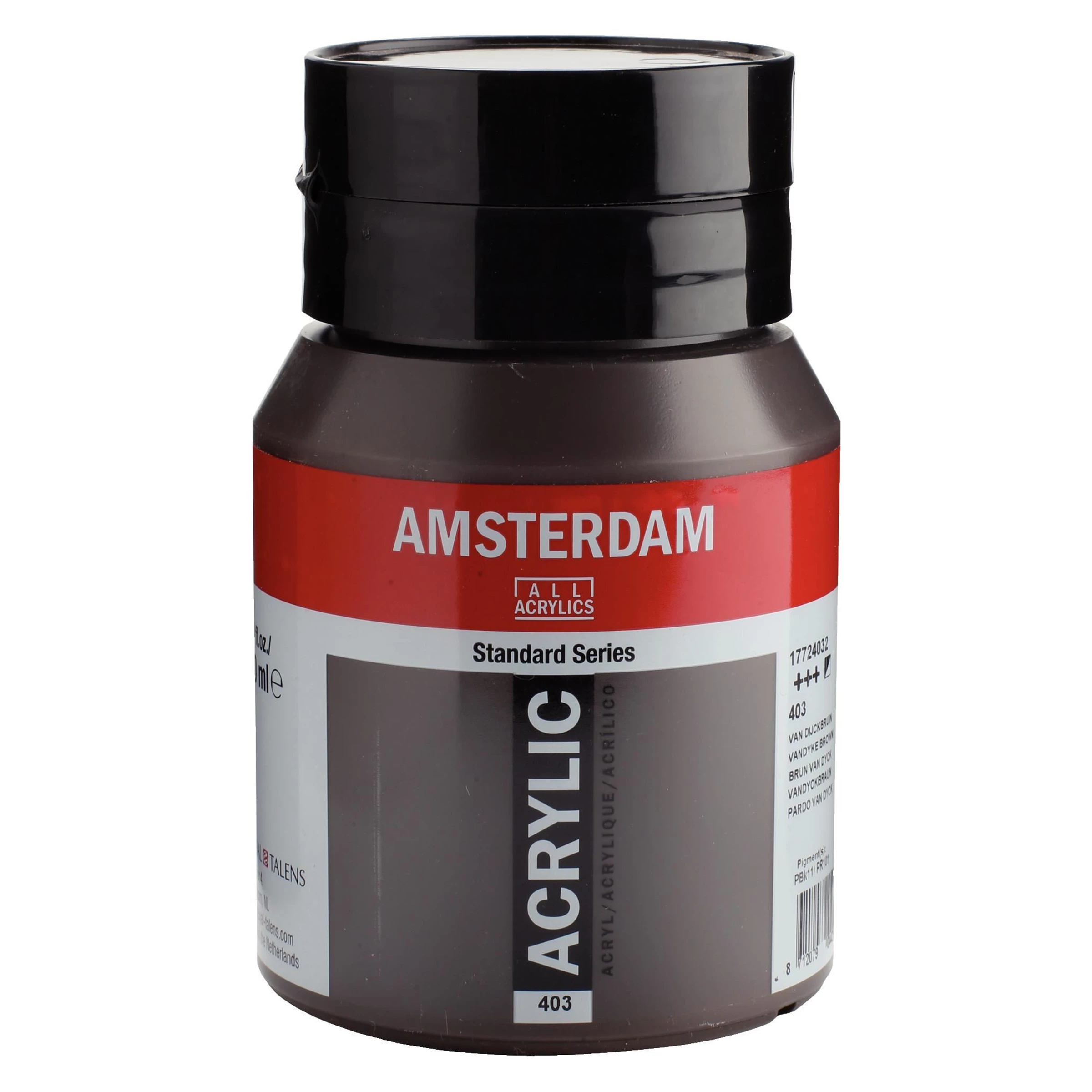 500-403 Acrylique Pot 500 ML Brun Vandyke 403 AMSTERDAM – Image 1