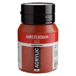 Acrylique Pot 500 ML Terre de Sienne brûlée 411 AMSTERDAM
