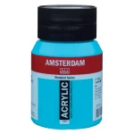 Acrylique Pot 500 ML Bleu turquoise 522 AMSTERDAM