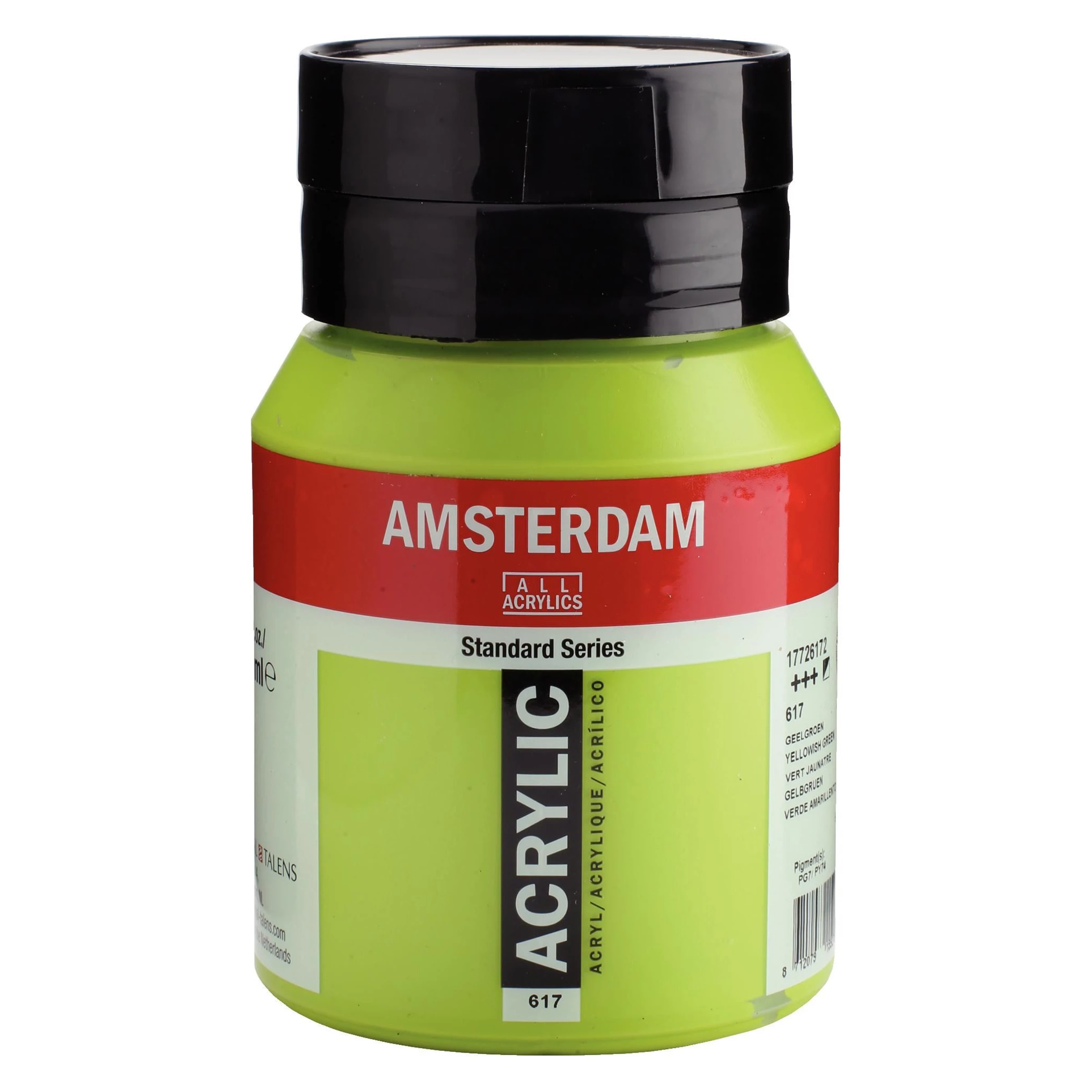 500-617 Acrylique Pot 500 ML Vert jaunâtre 617 AMSTERDAM – Image 1