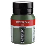 Acrylique Pot 500 ML Vert olive foncé 622 AMSTERDAM