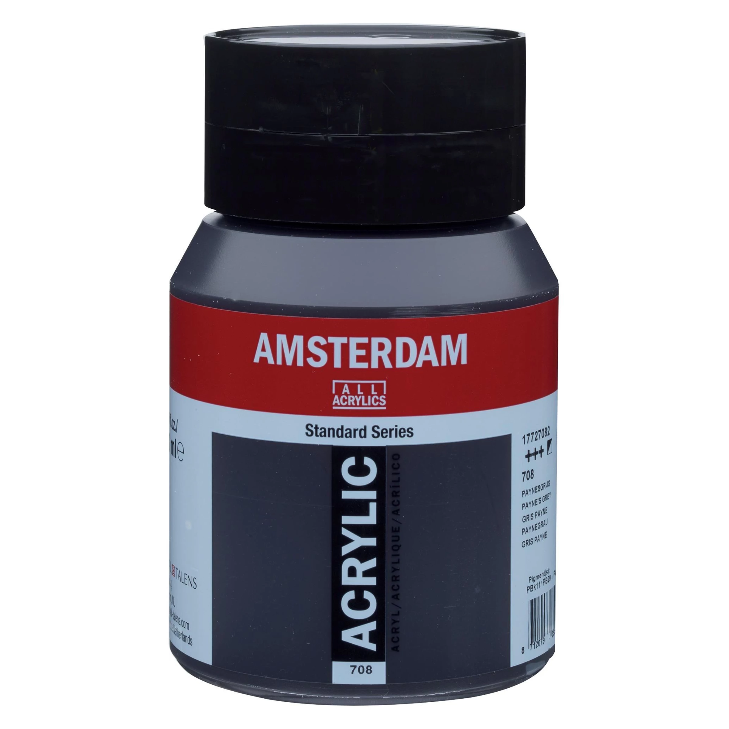500-708 Acrylique Pot 500 ML Gris de Payne 708 AMSTERDAM – Image 1