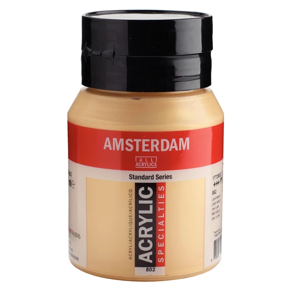 500-802 Acrylique Pot 500 ML Or Clair 802 AMSTERDAM – Image 1